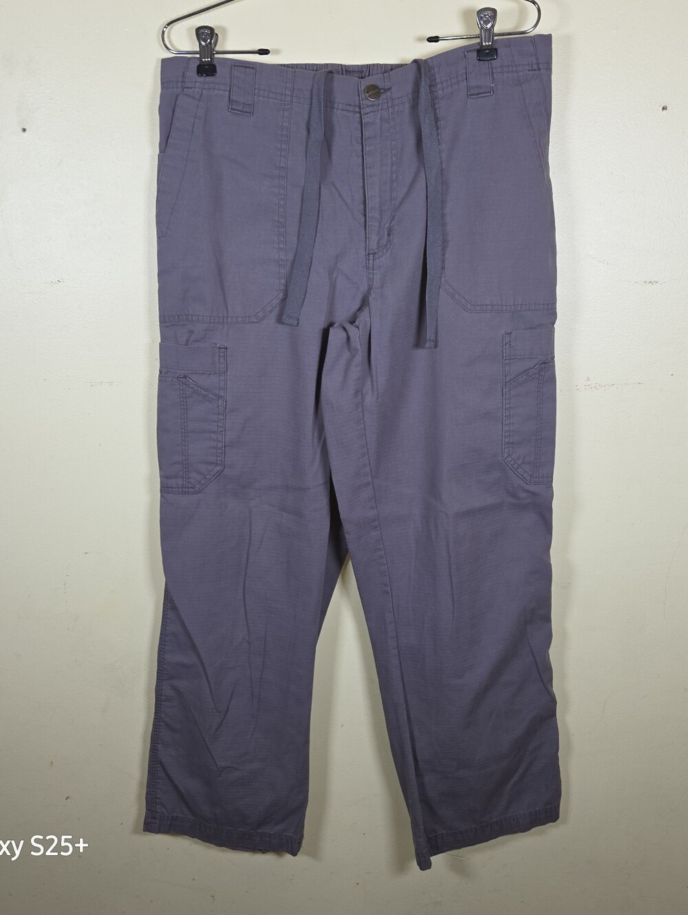Carhartt Ripstop Cargo Scrub Pants Gray Medium Solid Medical Style C54108
